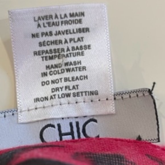 Chic by JACOB Red & Black Leopard Print Shear Scarf ~ NWOT - Picture 11 of 11